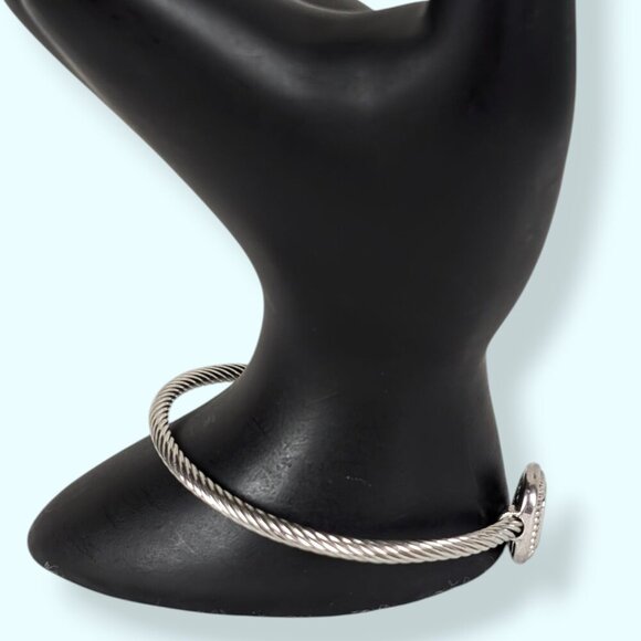 (2/$20) Rhinestone Square Cuff Bracelet - Picture 3 of 6